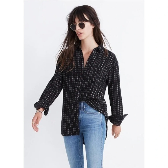 Madewell Ex Boyfriend Oversized Button Up Mayfair - Picture 1 of 8